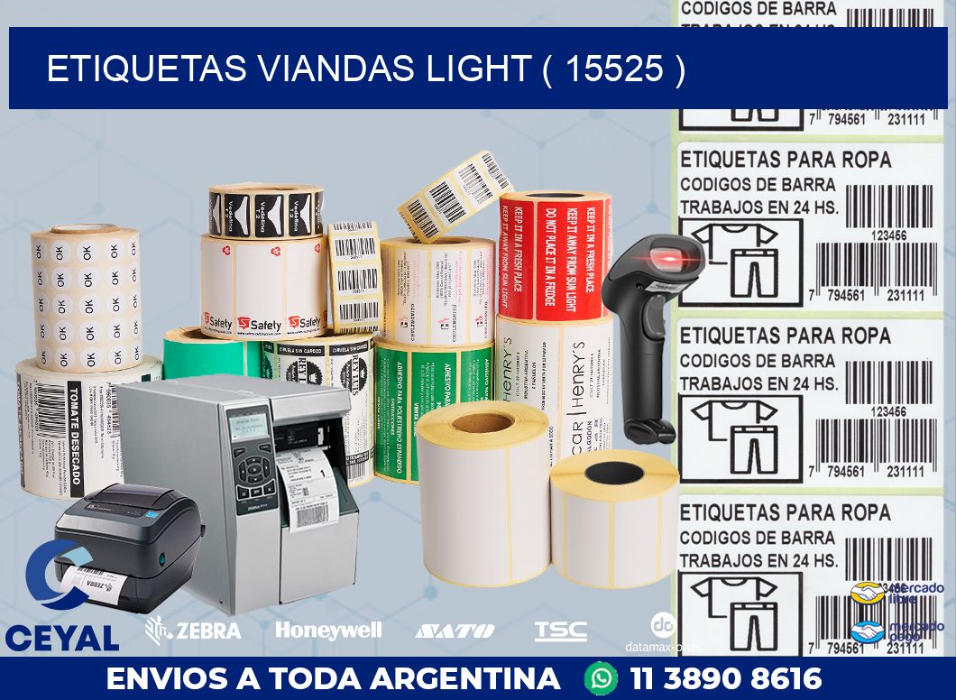 ETIQUETAS VIANDAS LIGHT ( 15525 )