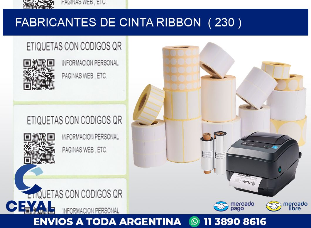 FABRICANTES DE CINTA RIBBON  ( 230 )