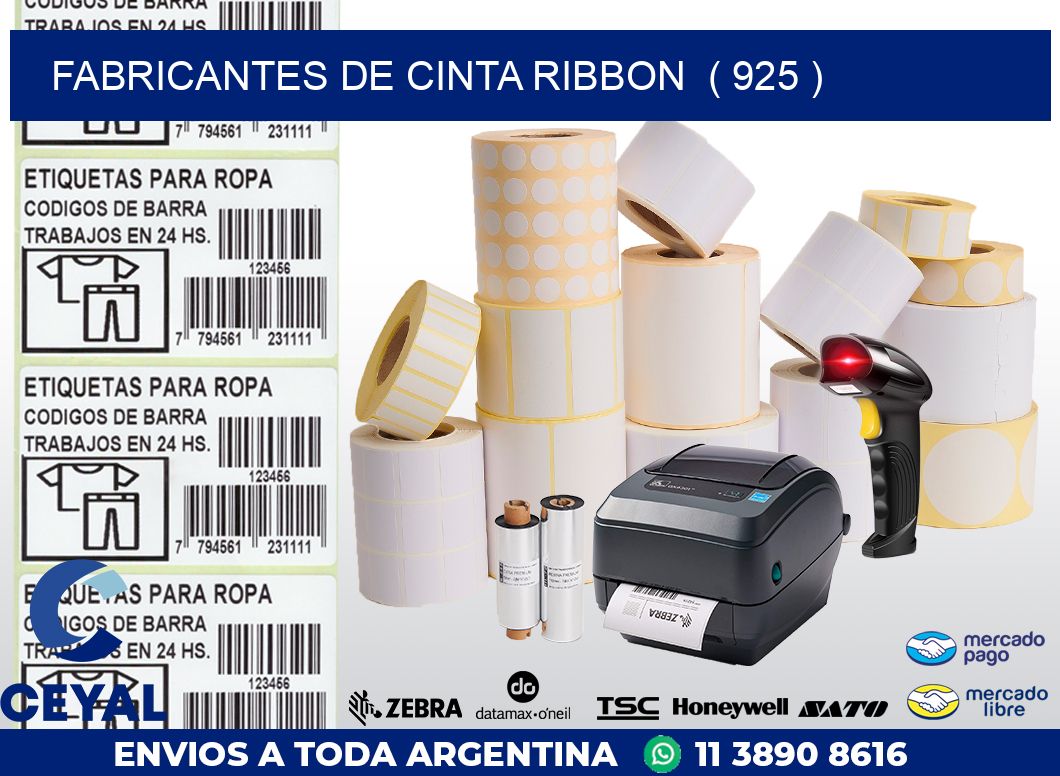 FABRICANTES DE CINTA RIBBON  ( 925 )