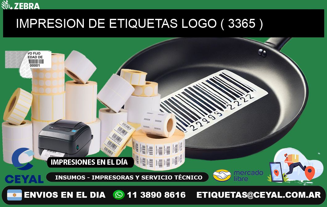 IMPRESION DE ETIQUETAS LOGO ( 3365 )