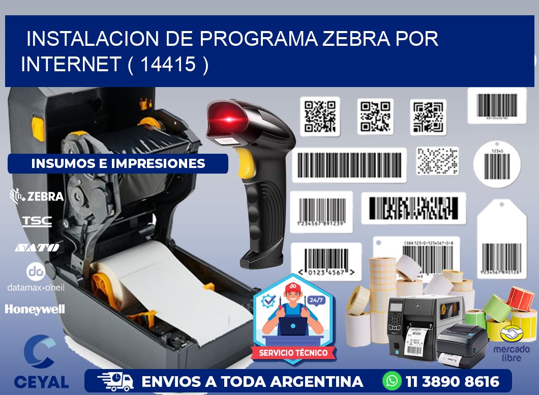 INSTALACION DE PROGRAMA ZEBRA POR INTERNET ( 14415 )