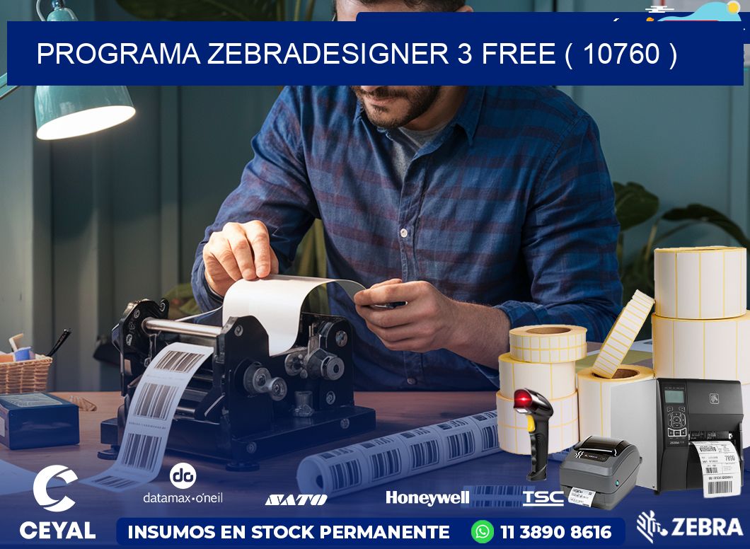 PROGRAMA ZEBRADESIGNER 3 FREE ( 10760 )