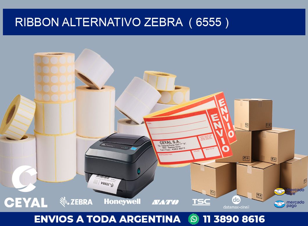 RIBBON ALTERNATIVO ZEBRA  ( 6555 )