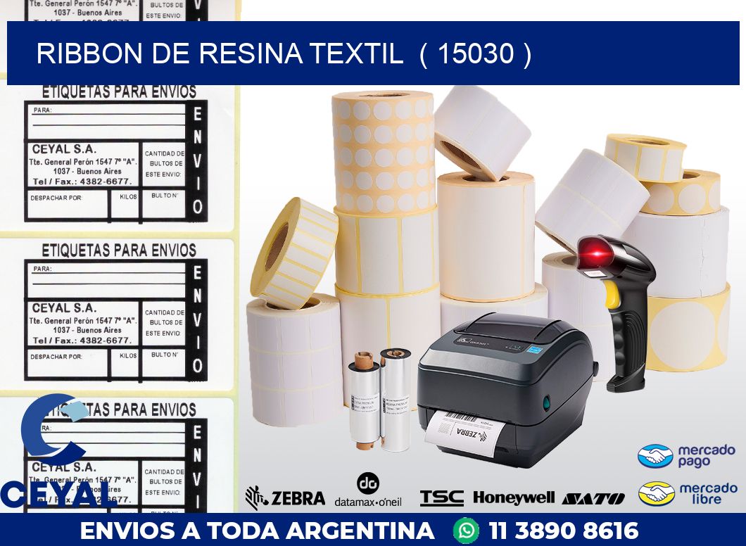 RIBBON DE RESINA TEXTIL  ( 15030 )