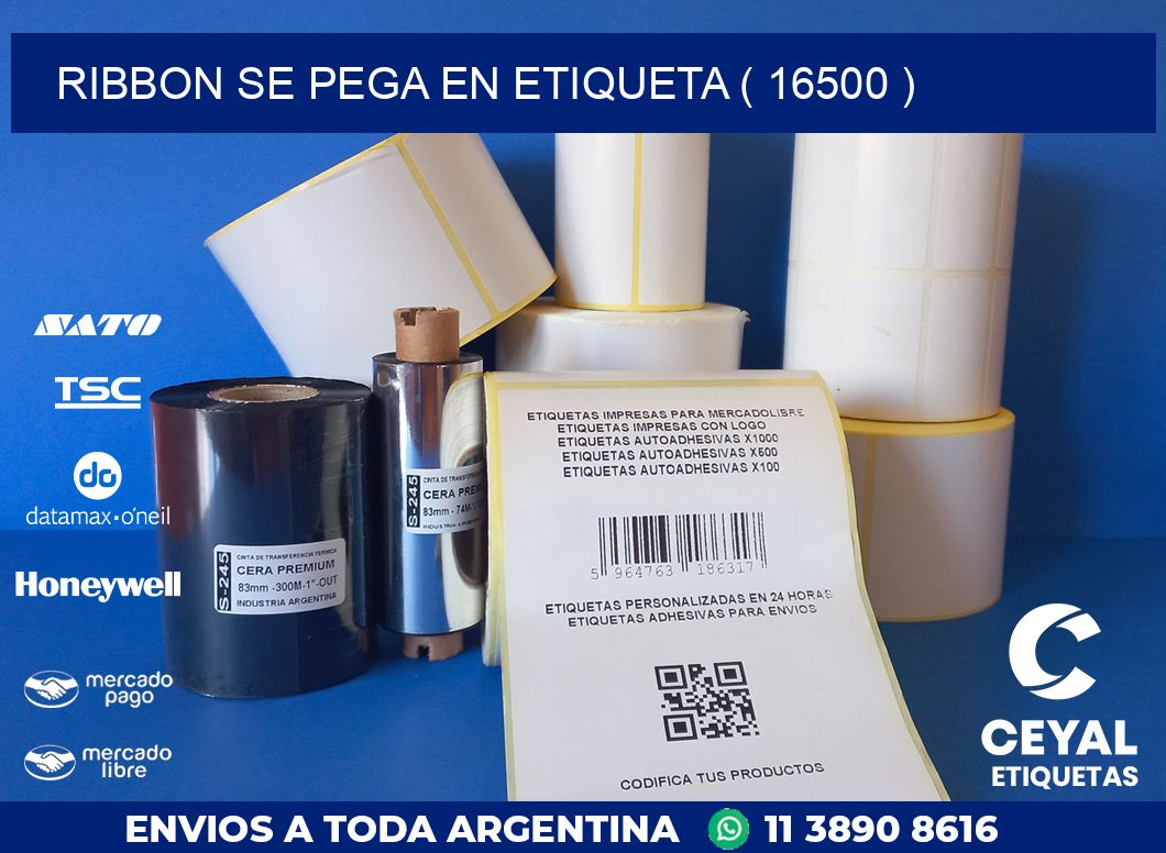 RIBBON SE PEGA EN ETIQUETA ( 16500 )