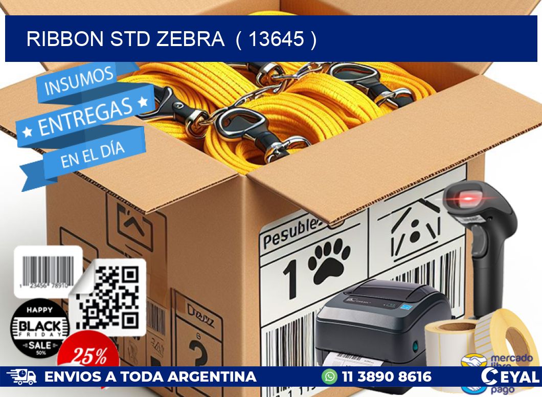 RIBBON STD ZEBRA  ( 13645 )