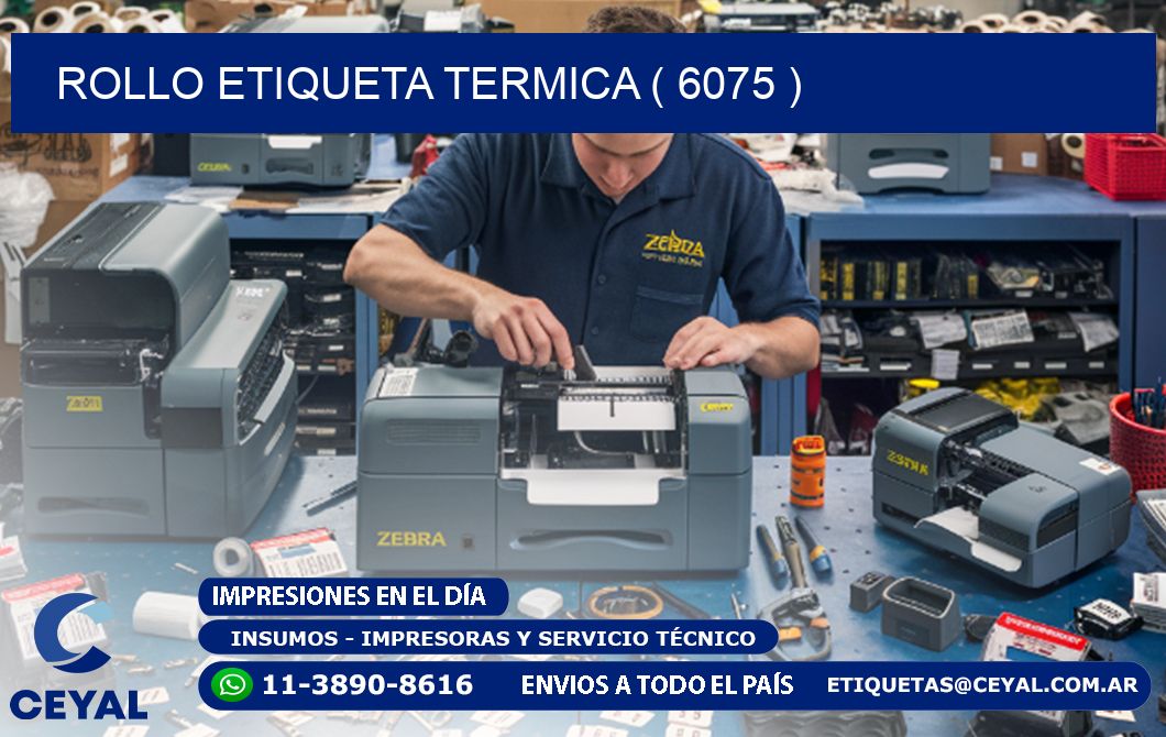 ROLLO ETIQUETA TERMICA ( 6075 )