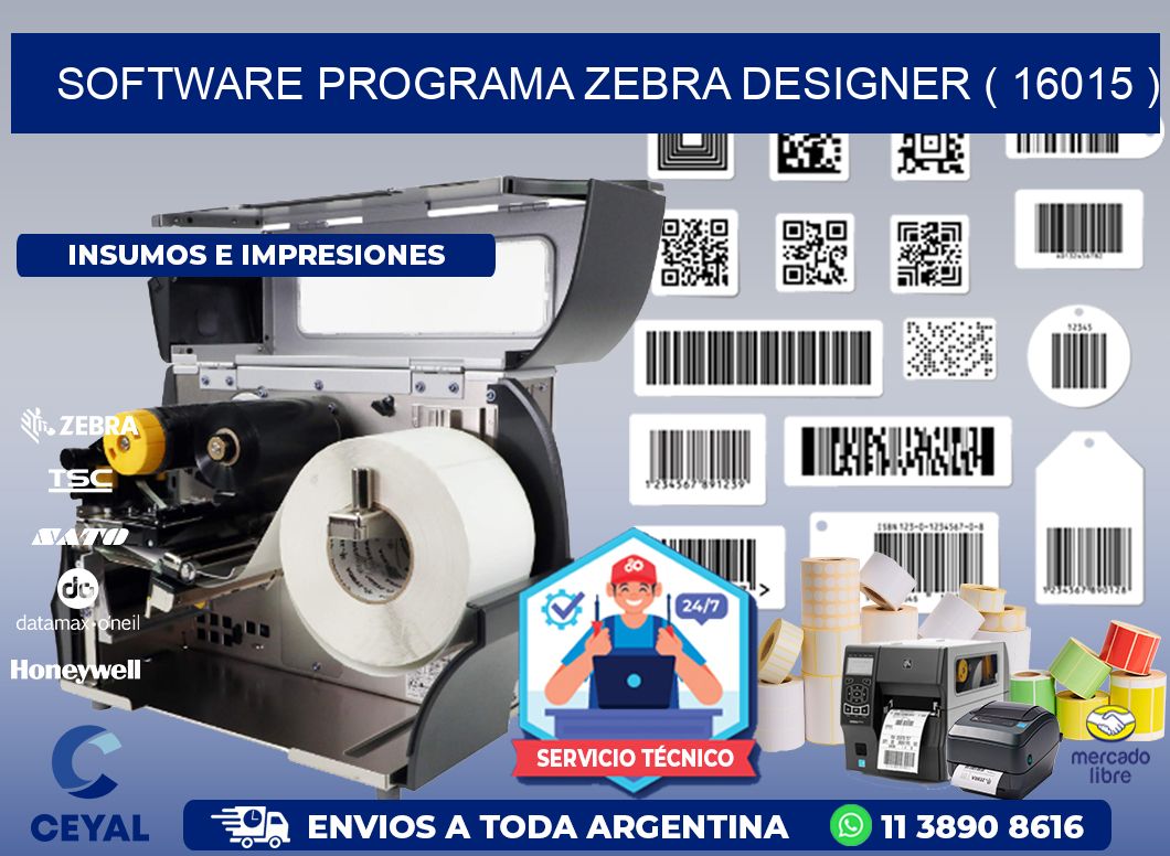 SOFTWARE PROGRAMA ZEBRA DESIGNER ( 16015 )