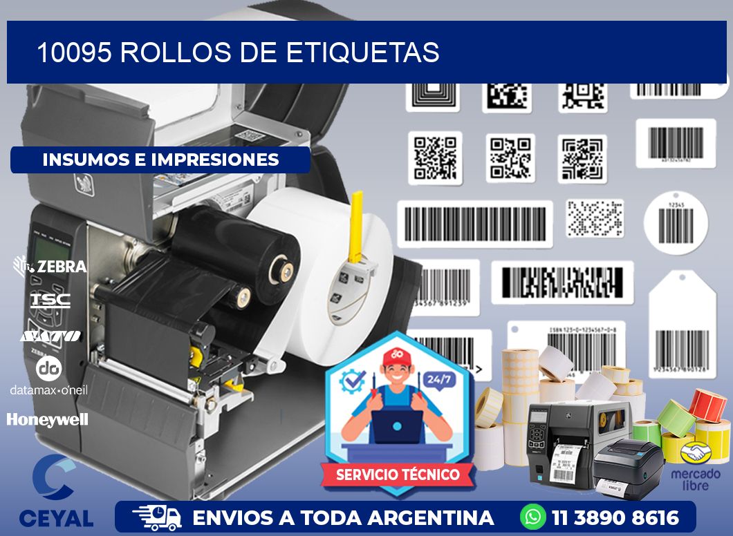 10095 ROLLOS DE ETIQUETAS