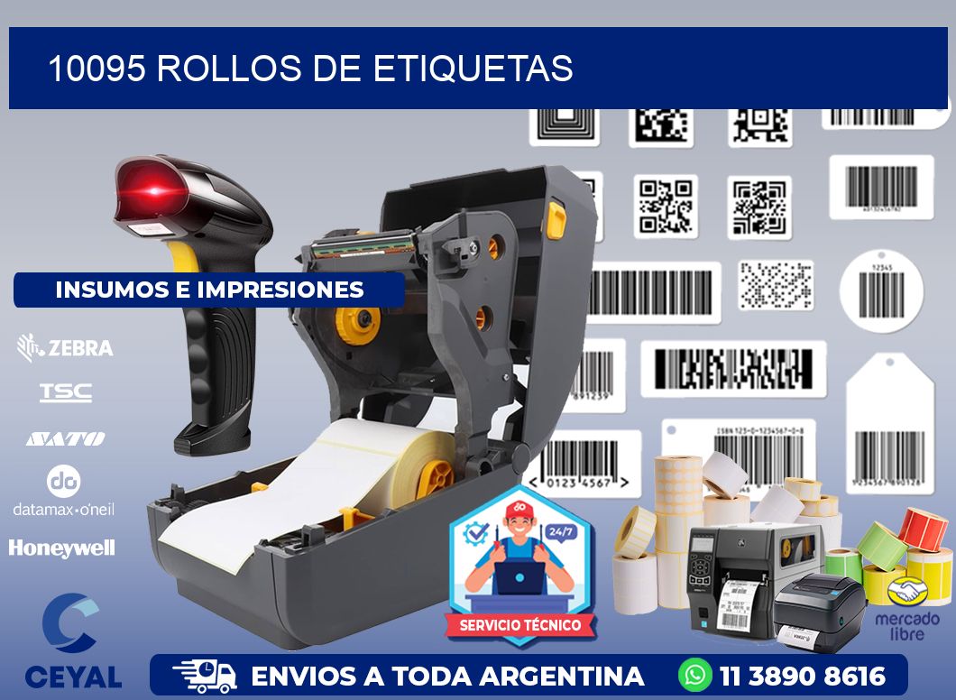 10095 ROLLOS DE ETIQUETAS