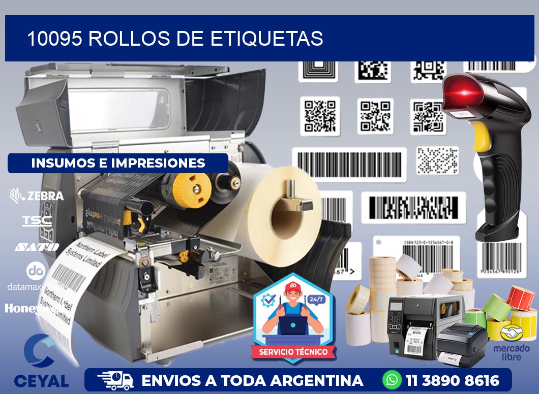 10095 ROLLOS DE ETIQUETAS