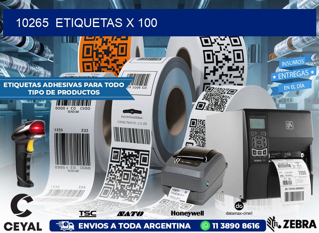 10265  ETIQUETAS X 100