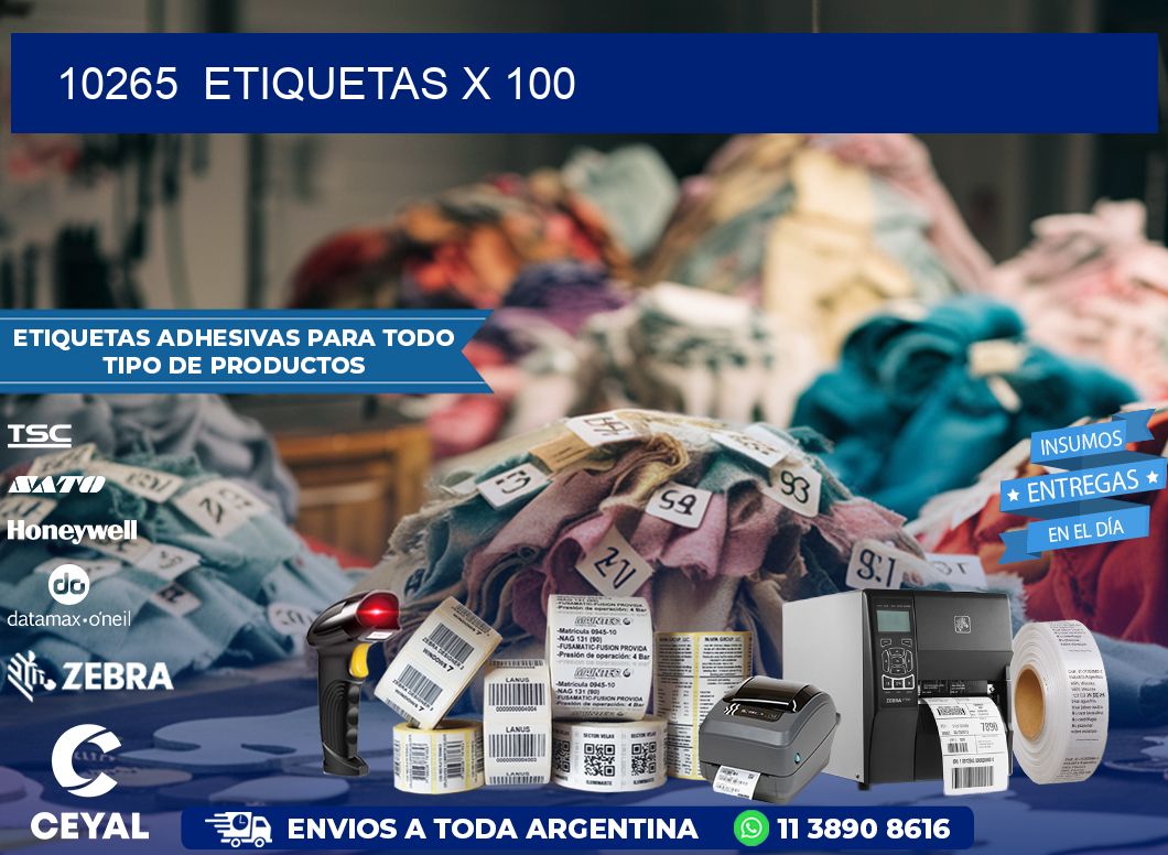 10265  ETIQUETAS X 100