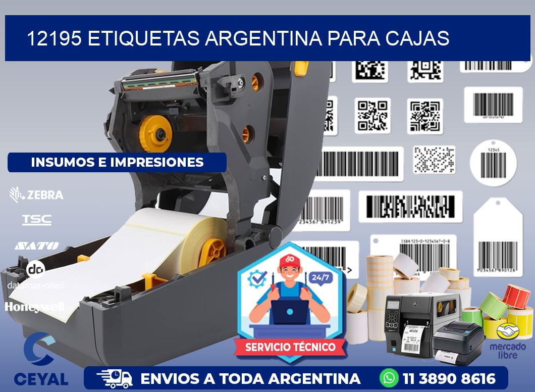 12195 ETIQUETAS ARGENTINA PARA CAJAS