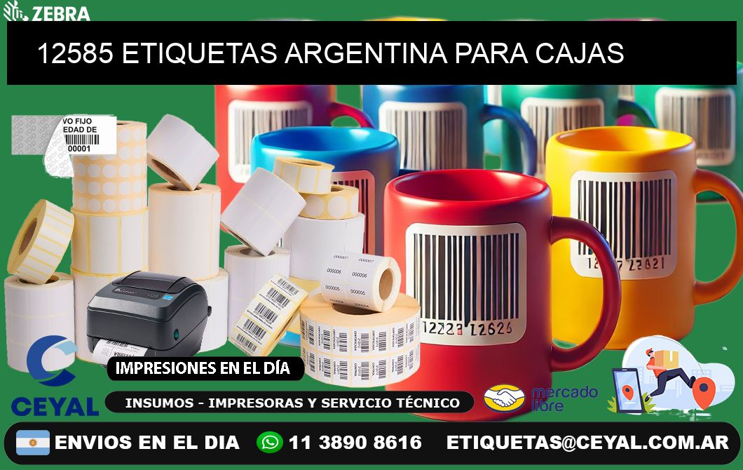 12585 ETIQUETAS ARGENTINA PARA CAJAS