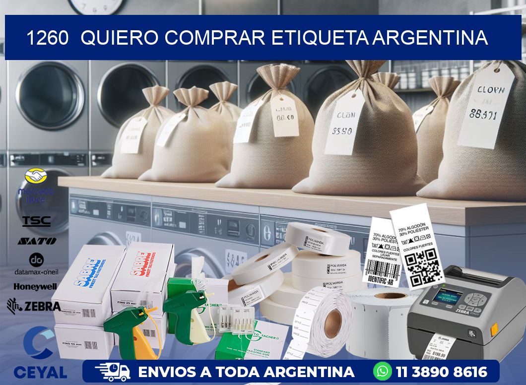 1260  QUIERO COMPRAR ETIQUETA ARGENTINA