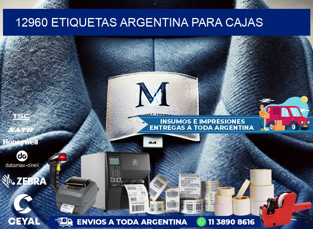 12960 ETIQUETAS ARGENTINA PARA CAJAS