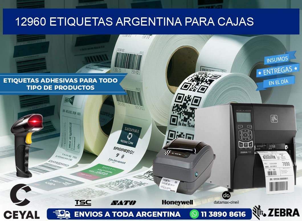 12960 ETIQUETAS ARGENTINA PARA CAJAS