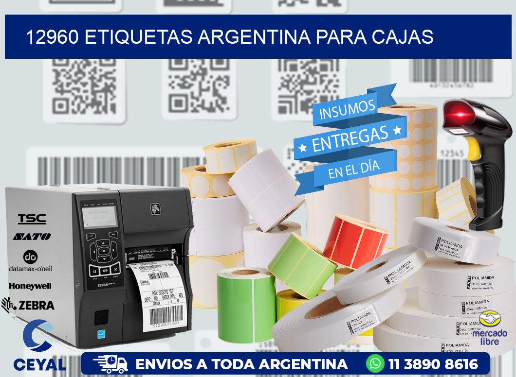 12960 ETIQUETAS ARGENTINA PARA CAJAS