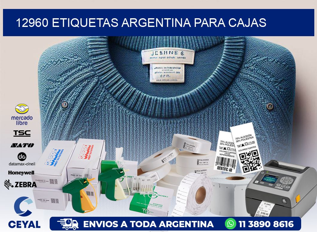 12960 ETIQUETAS ARGENTINA PARA CAJAS