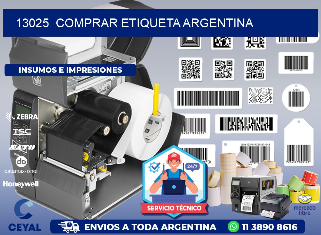 13025  COMPRAR ETIQUETA ARGENTINA