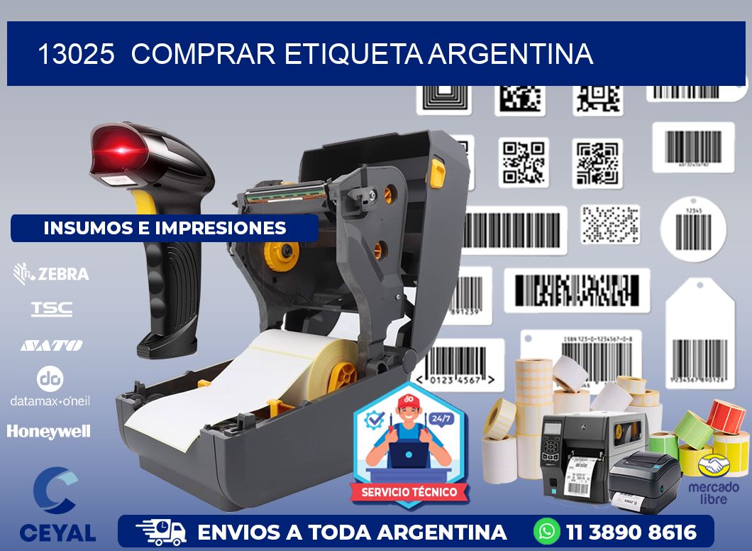 13025  COMPRAR ETIQUETA ARGENTINA