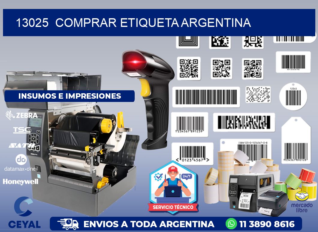 13025  COMPRAR ETIQUETA ARGENTINA