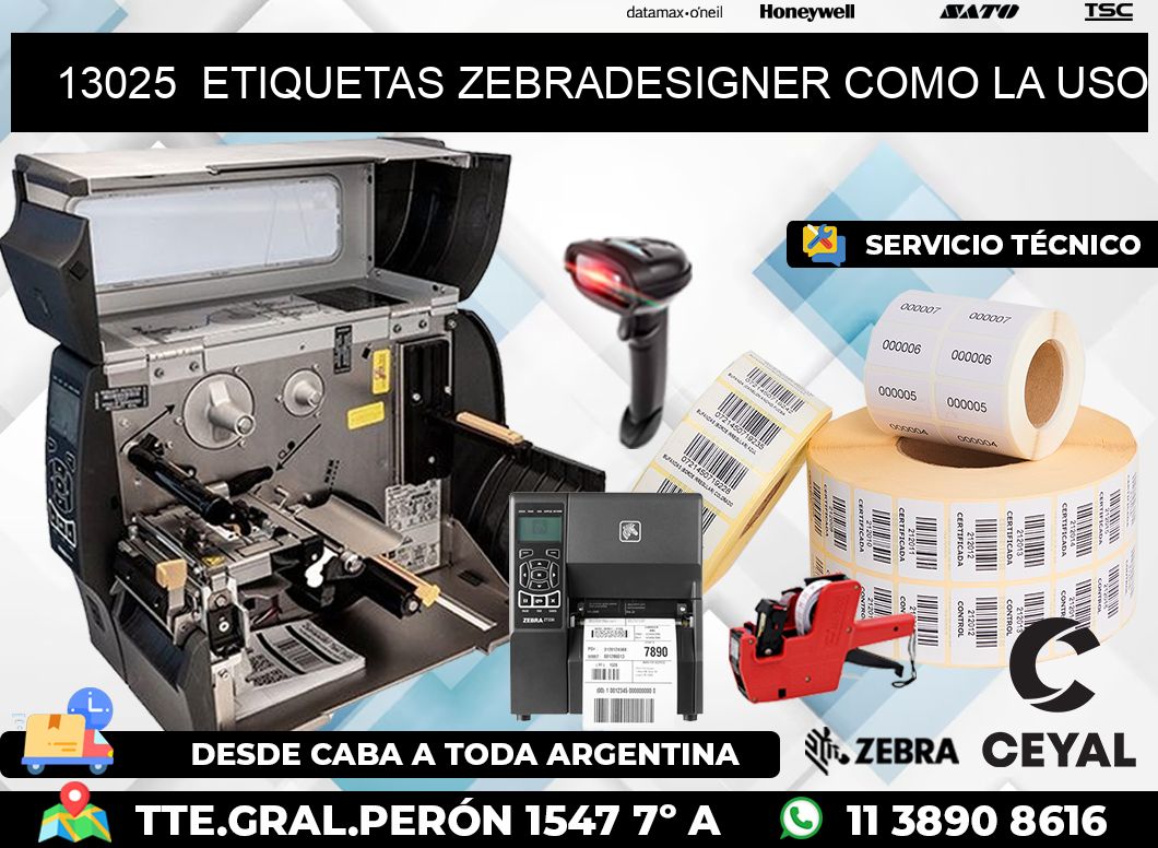 13025  ETIQUETAS ZEBRADESIGNER COMO LA USO