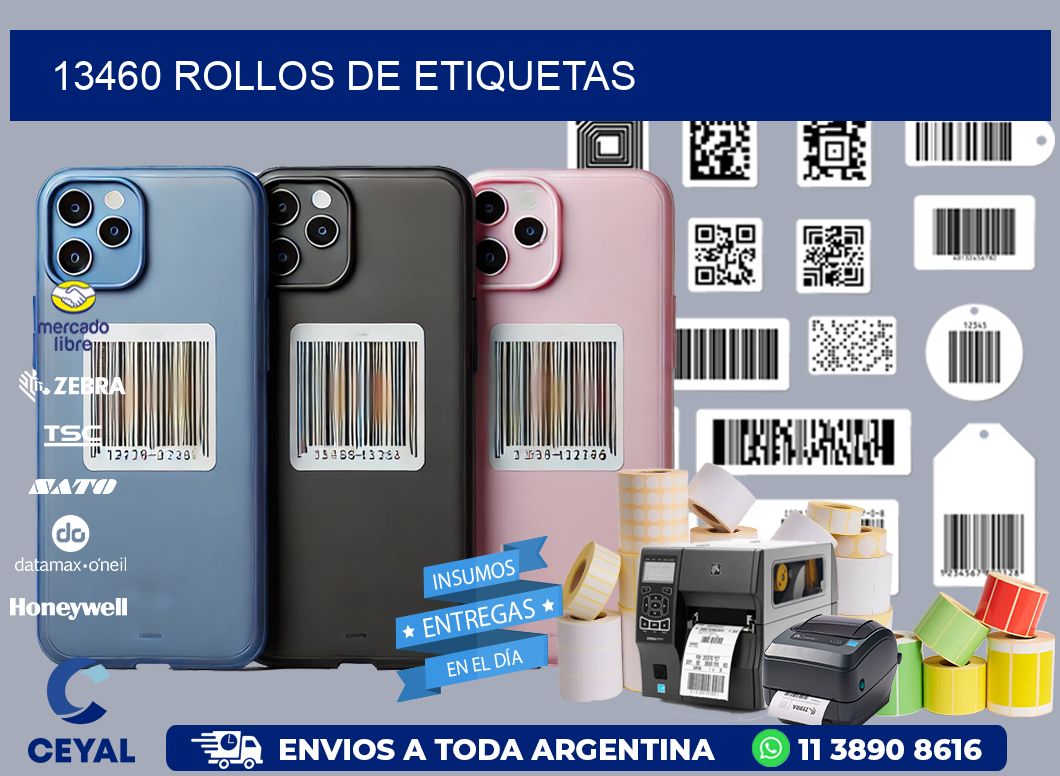 13460 ROLLOS DE ETIQUETAS