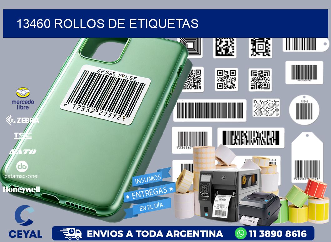 13460 ROLLOS DE ETIQUETAS