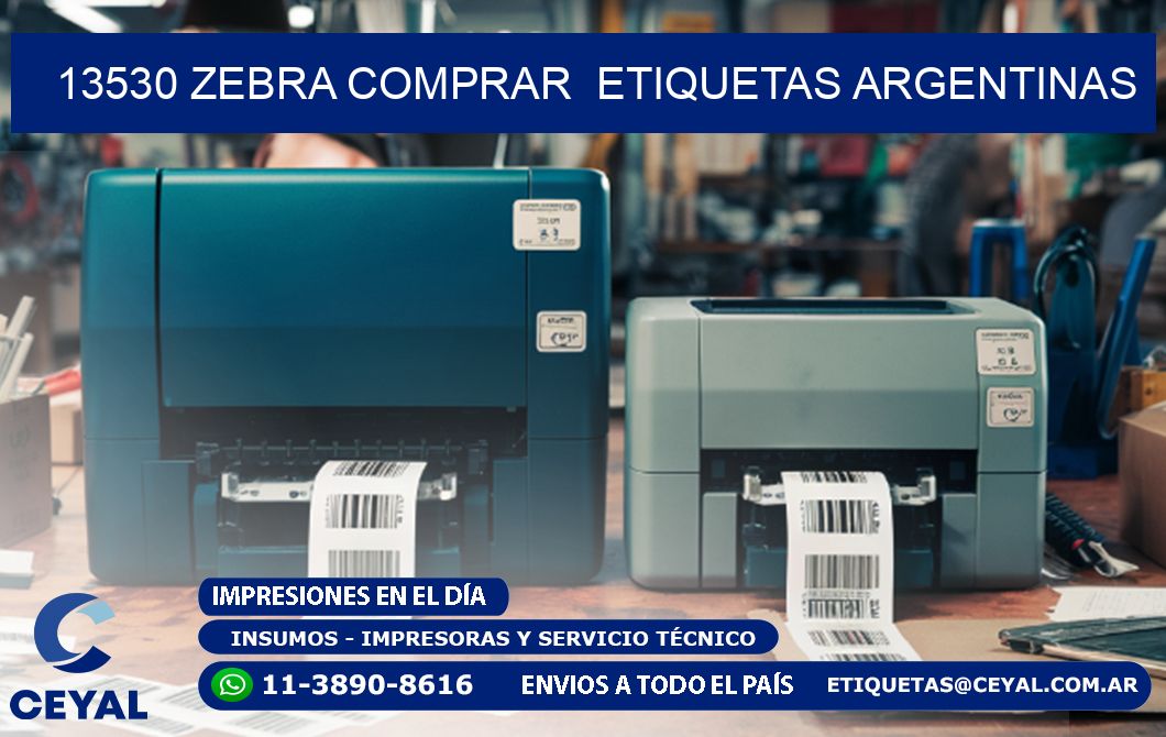 13530 ZEBRA COMPRAR  ETIQUETAS ARGENTINAS