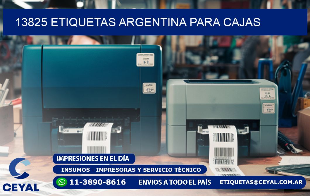 13825 ETIQUETAS ARGENTINA PARA CAJAS