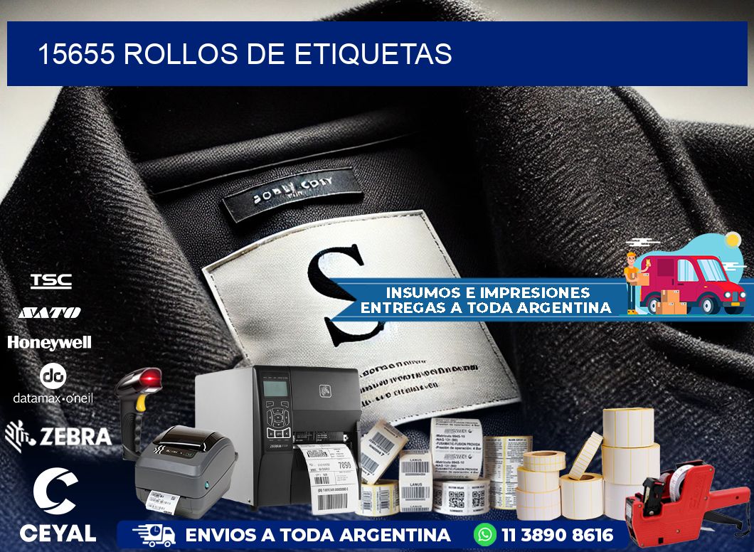 15655 ROLLOS DE ETIQUETAS