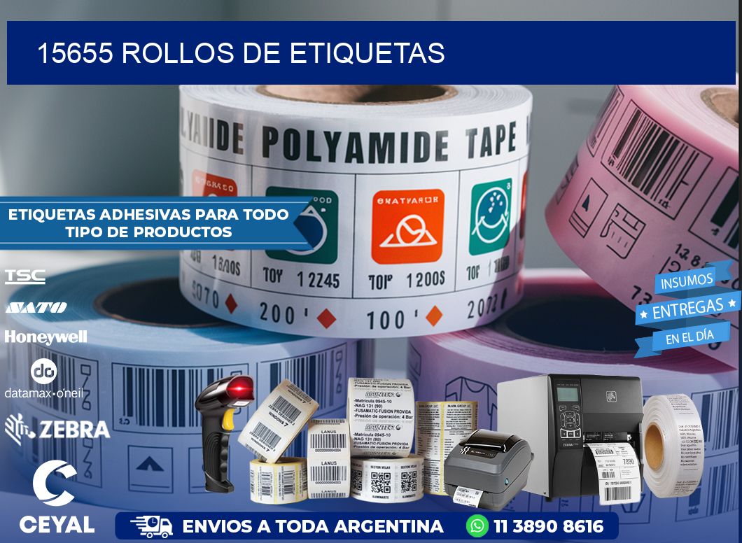 15655 ROLLOS DE ETIQUETAS