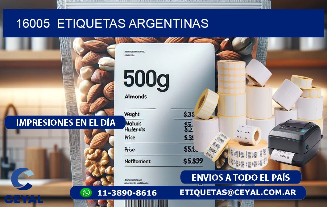 16005  ETIQUETAS ARGENTINAS