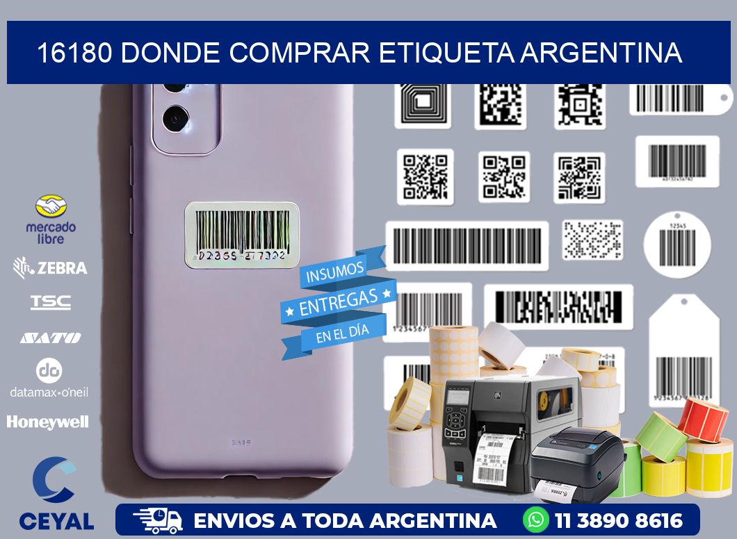 16180 DONDE COMPRAR ETIQUETA ARGENTINA