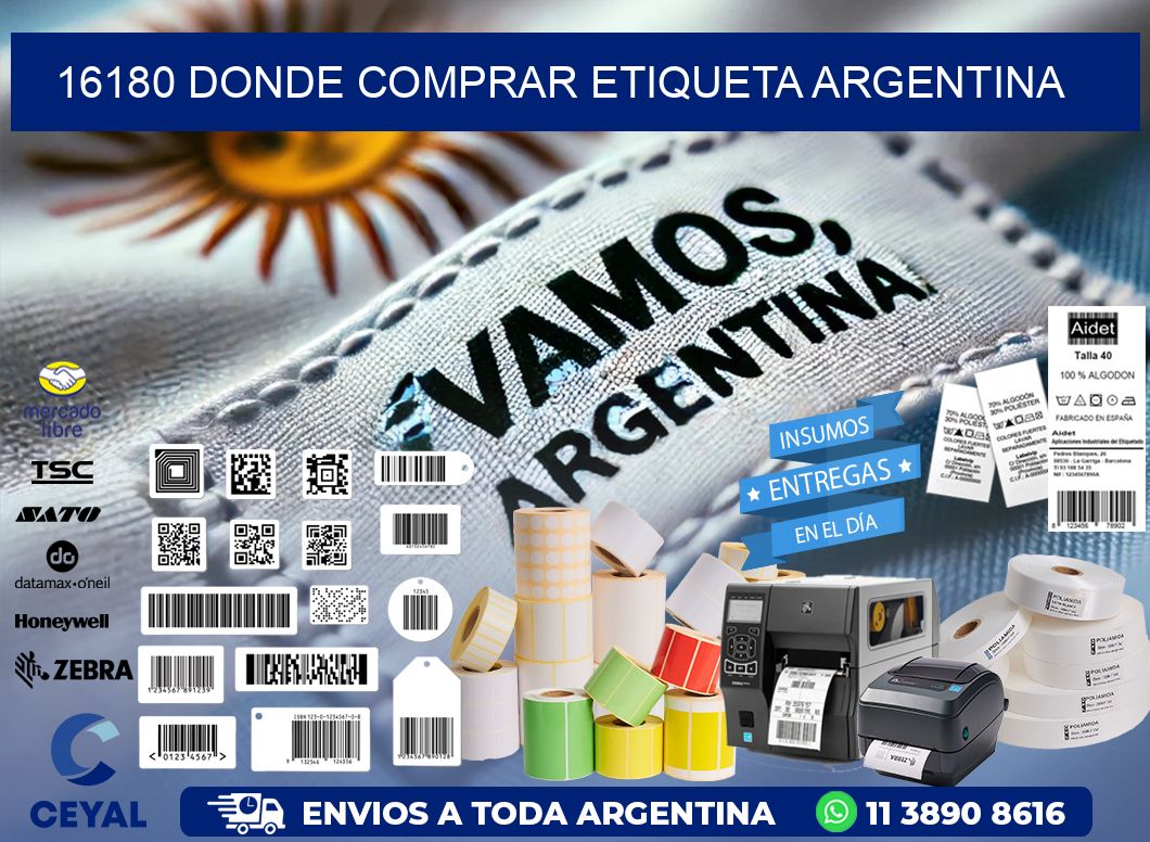 16180 DONDE COMPRAR ETIQUETA ARGENTINA