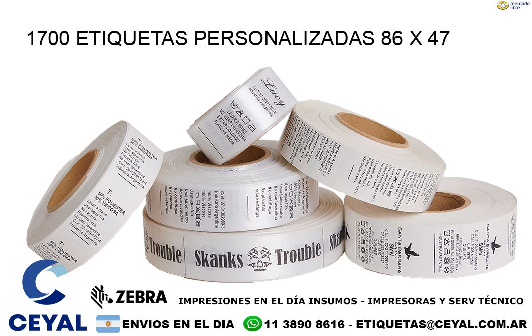 1700 ETIQUETAS PERSONALIZADAS 86 x 47