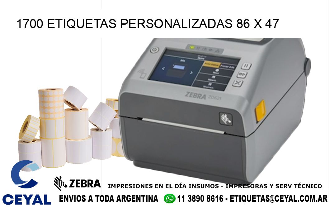 1700 ETIQUETAS PERSONALIZADAS 86 x 47