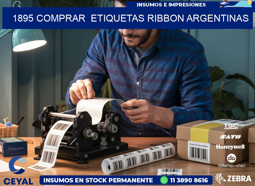 1895 COMPRAR  ETIQUETAS RIBBON ARGENTINAS