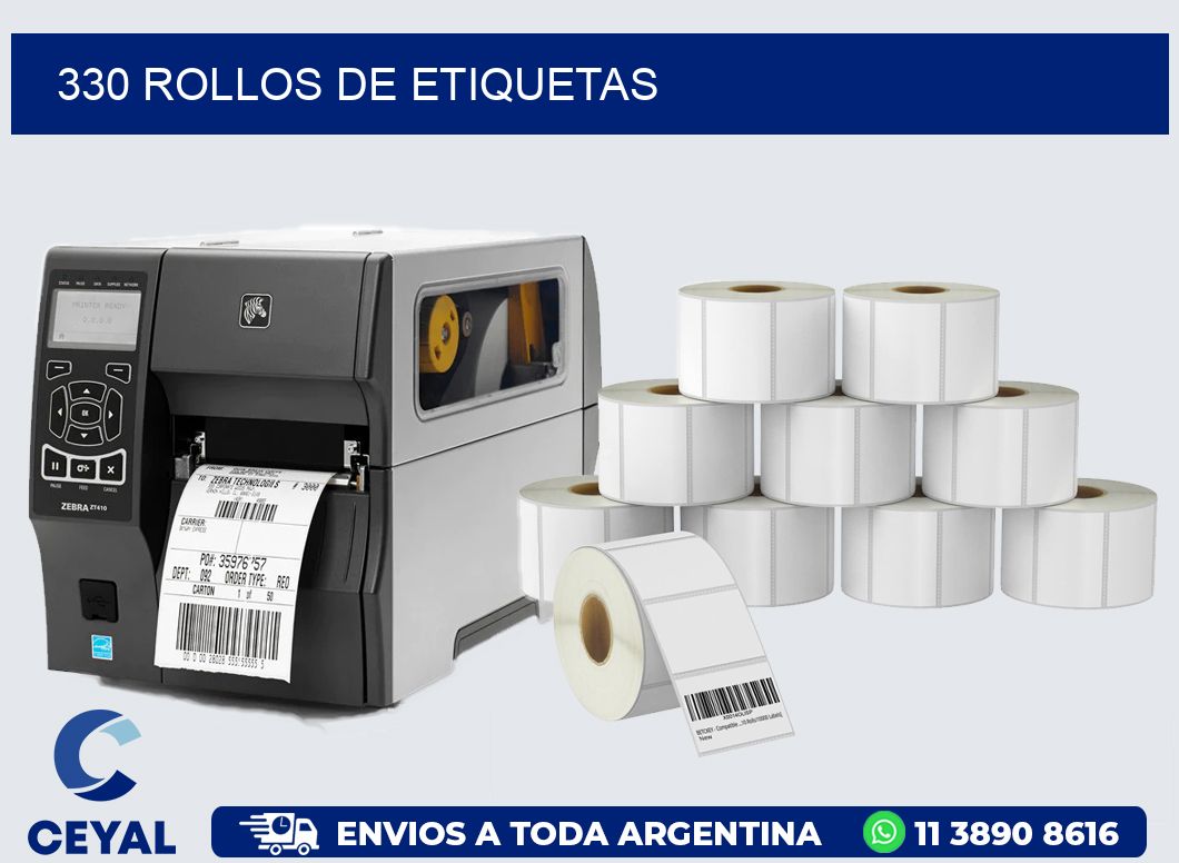 330 ROLLOS DE ETIQUETAS