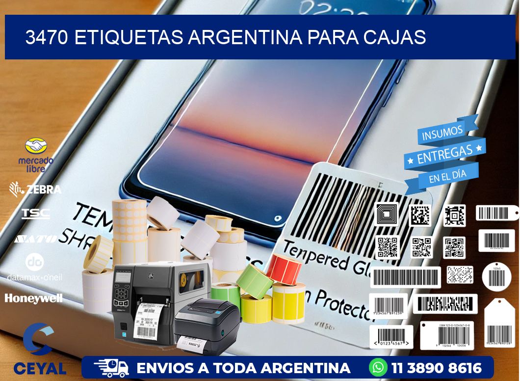 3470 ETIQUETAS ARGENTINA PARA CAJAS