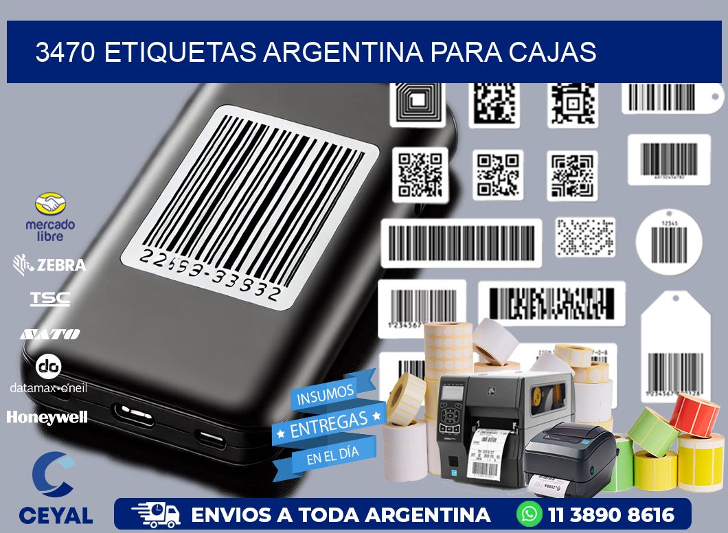 3470 ETIQUETAS ARGENTINA PARA CAJAS