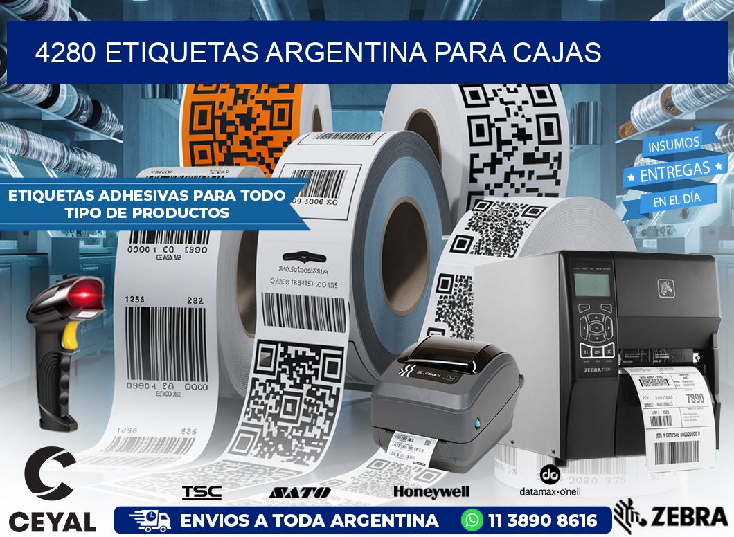 4280 ETIQUETAS ARGENTINA PARA CAJAS