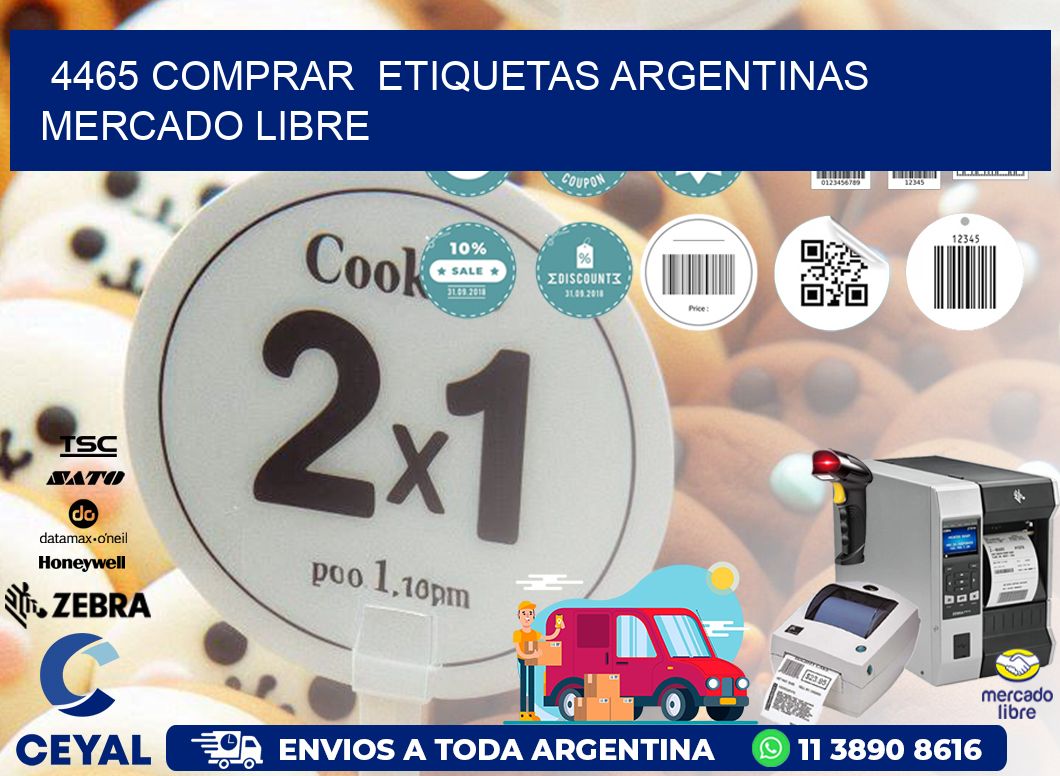 4465 COMPRAR  ETIQUETAS ARGENTINAS MERCADO LIBRE