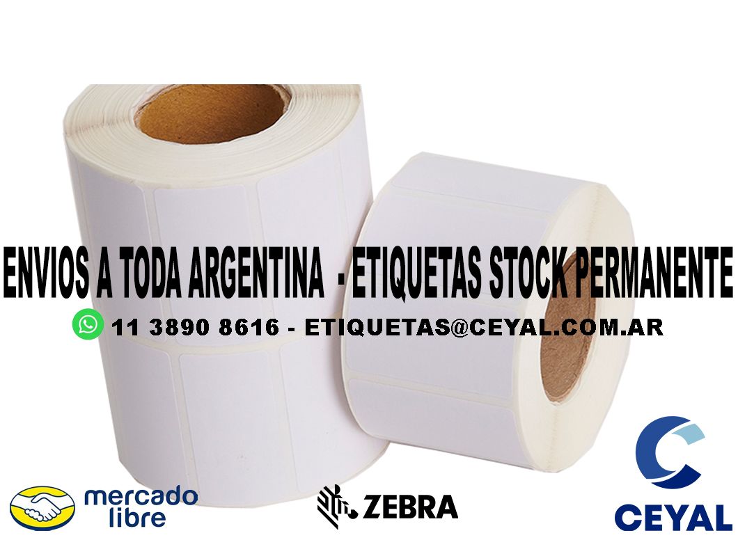 500 ETIQUETAS RIBBON 82 x 62