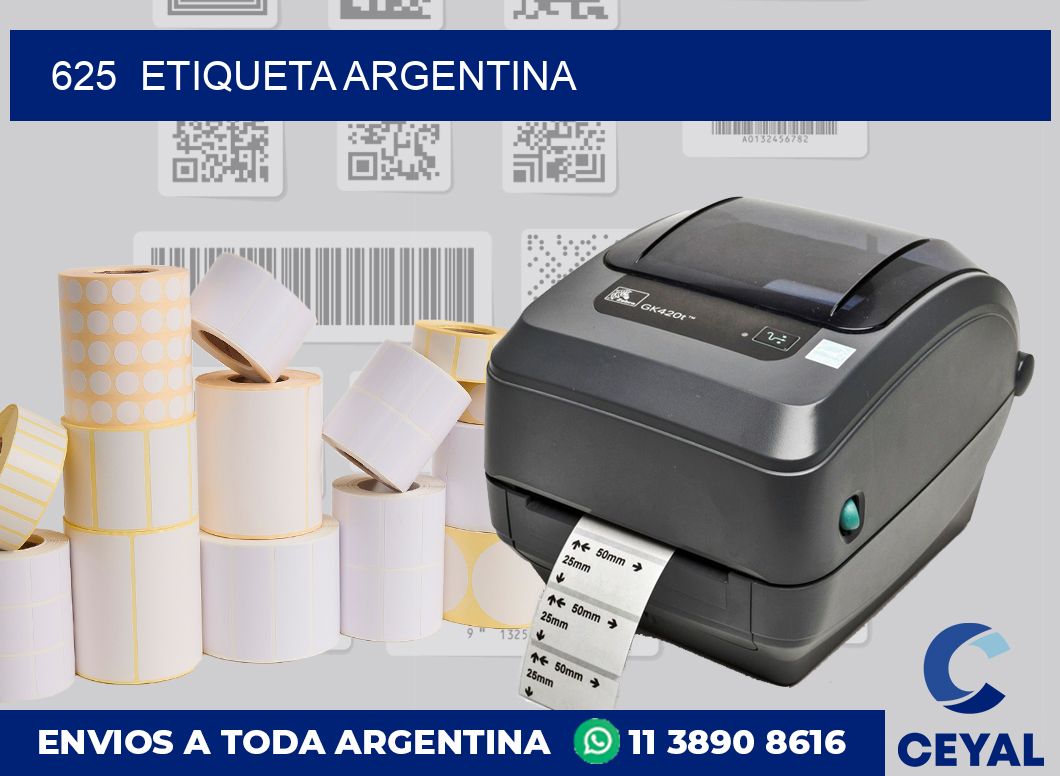 625  ETIQUETA ARGENTINA