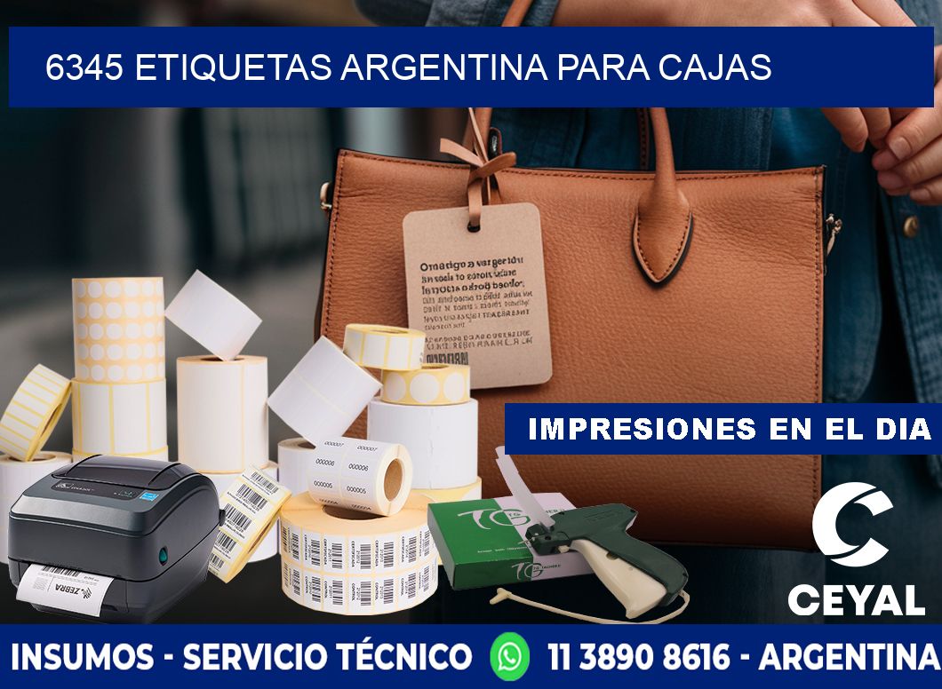 6345 ETIQUETAS ARGENTINA PARA CAJAS