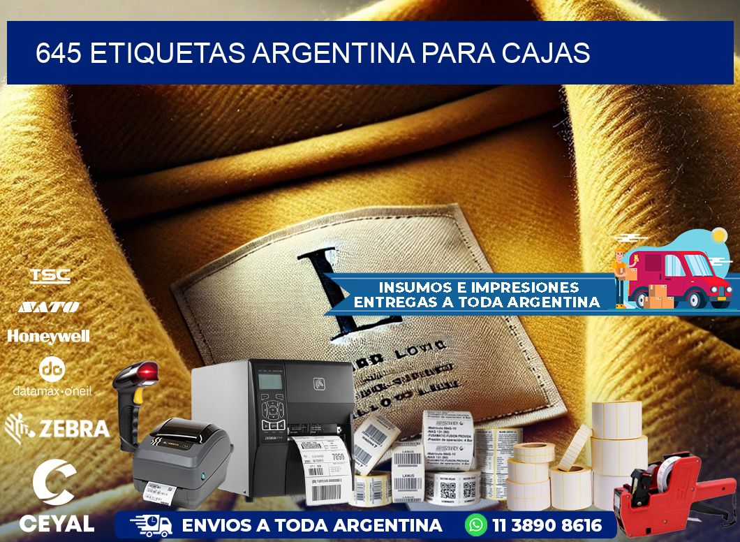 645 ETIQUETAS ARGENTINA PARA CAJAS