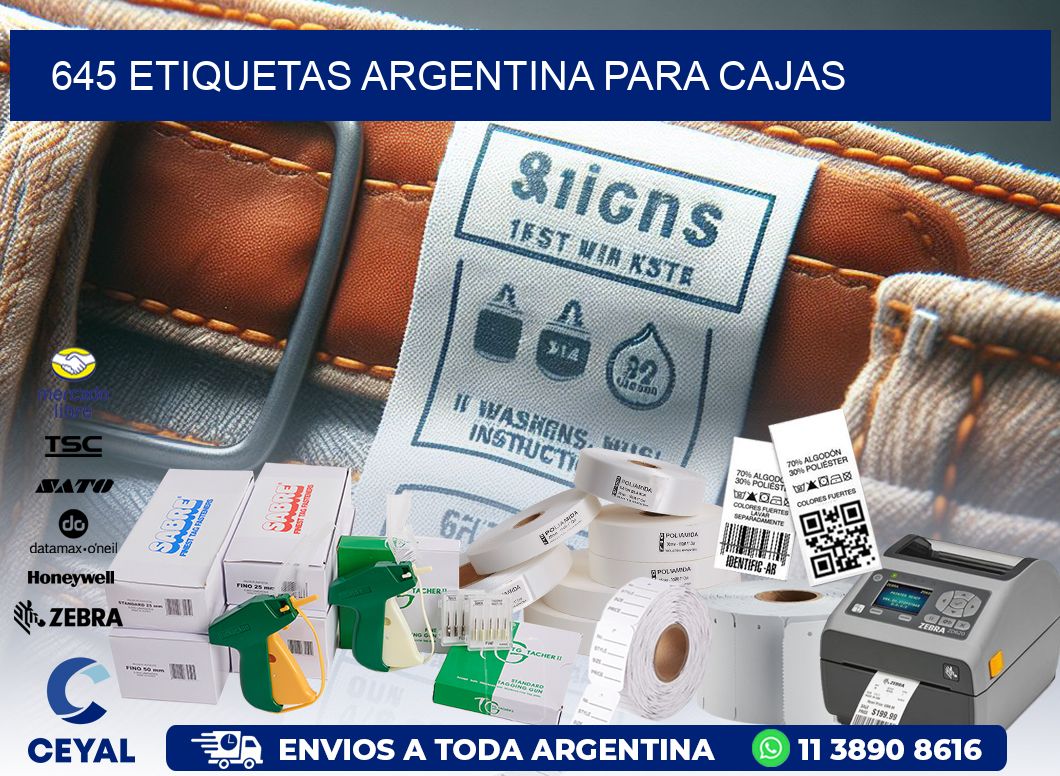 645 ETIQUETAS ARGENTINA PARA CAJAS